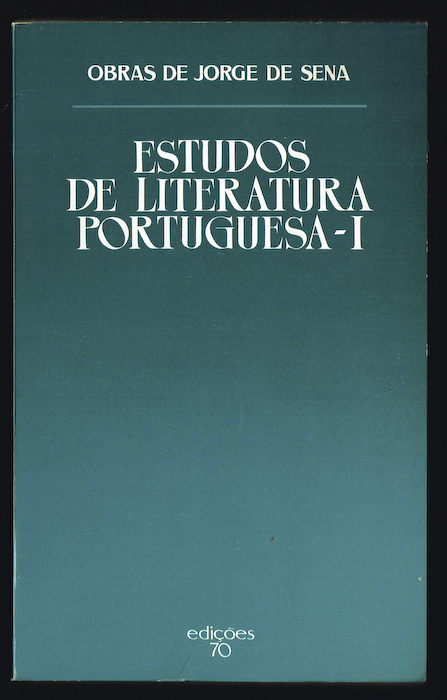 ESTUDOS DE LITERATURA PORTUGUESA (3 volumes)